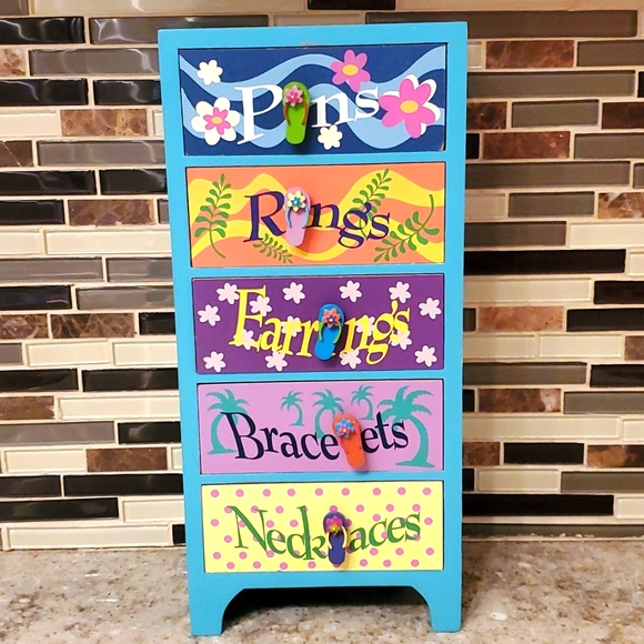 Hand Crafted Other - Wooden jewelry chest